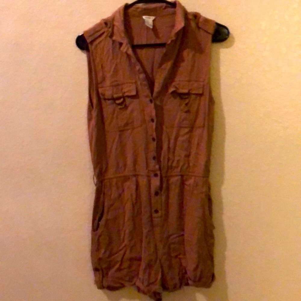 ⚡️Forever 21 Brown pocketed romper